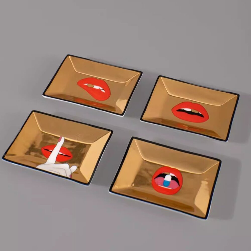 Jonathan Adler Gold Full Dose Petite Tray Set